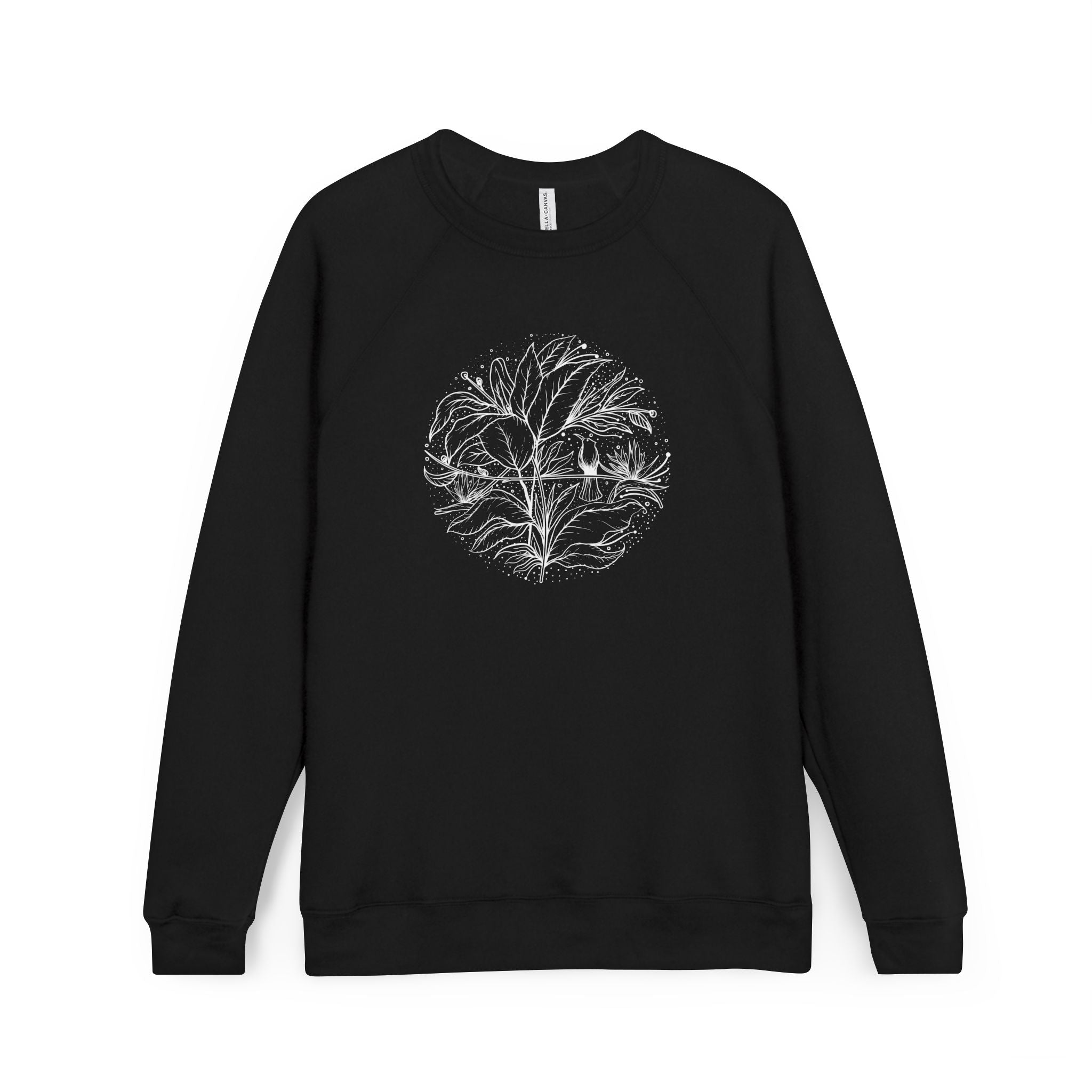 Wildflower Hummingbird Women's Sweatshirt – Floral Nature Lover Sweater, Botanical Bird Top, Gift for Mom