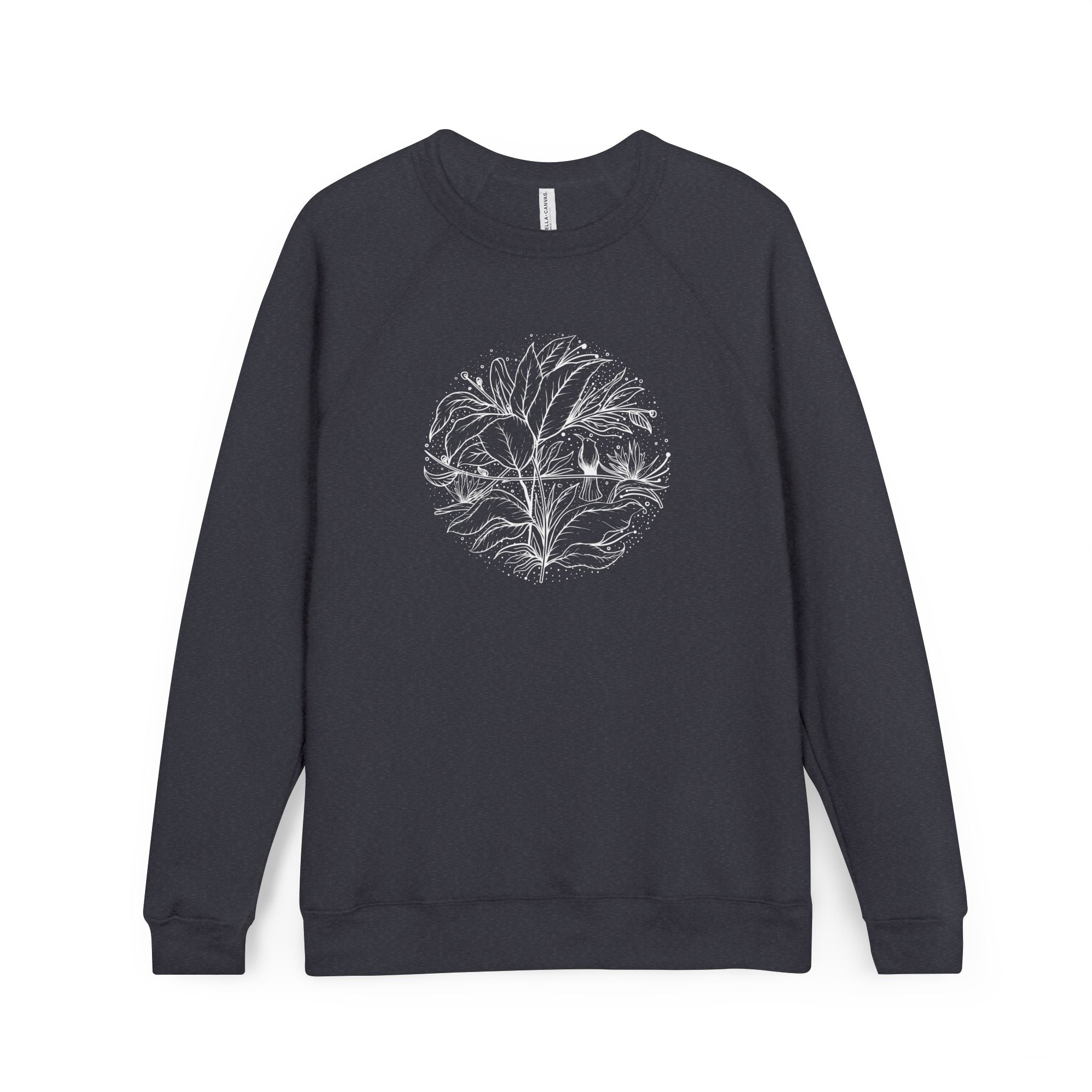 Wildflower Hummingbird Women's Sweatshirt – Floral Nature Lover Sweater, Botanical Bird Top, Gift for Mom