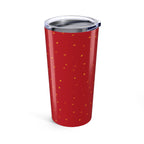 Floral Stainless Steel Tumbler 20oz, Birthday Gifts, Gift for Her, Red Color Drinkware
