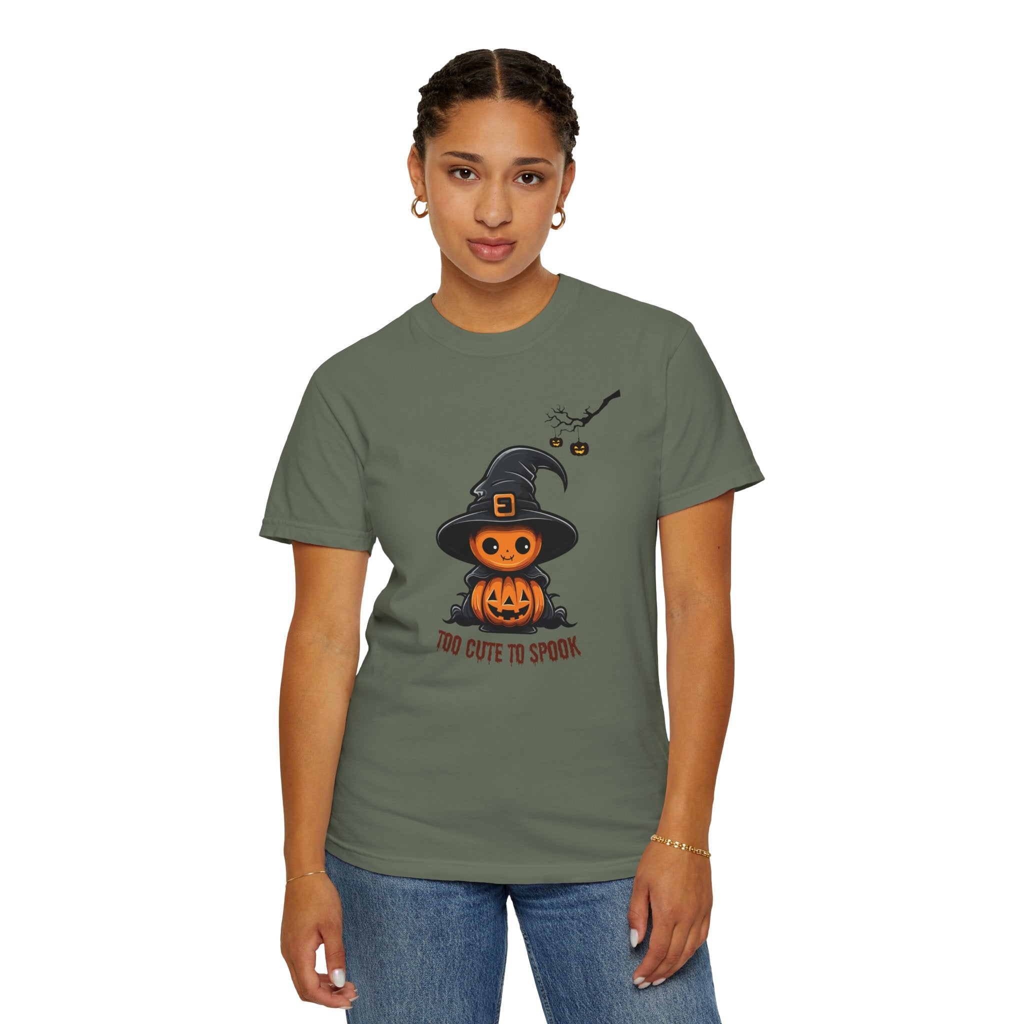 Halloween Pumpkin Fall Comfort Colors 1717 Graphic Tee – Cozy Halloween Shirt for Women
