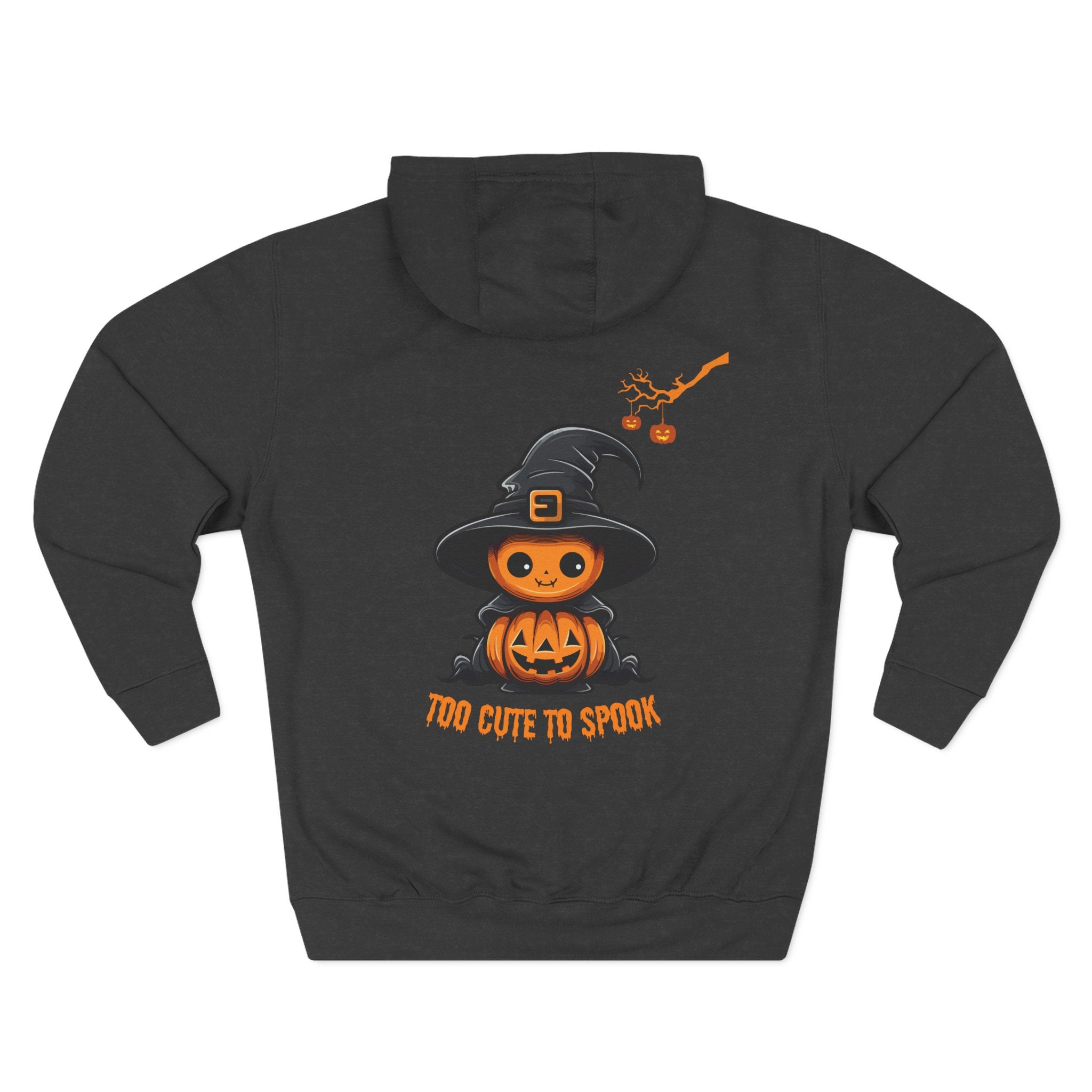 Too Cute To Spook - Three-Panel Fleece Hoodie, Premium Women's Hoodie
