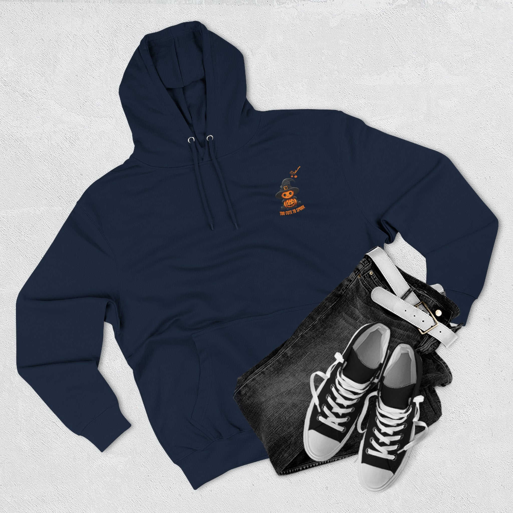 Too Cute To Spook - Three-Panel Fleece Hoodie, Premium Women's Hoodie