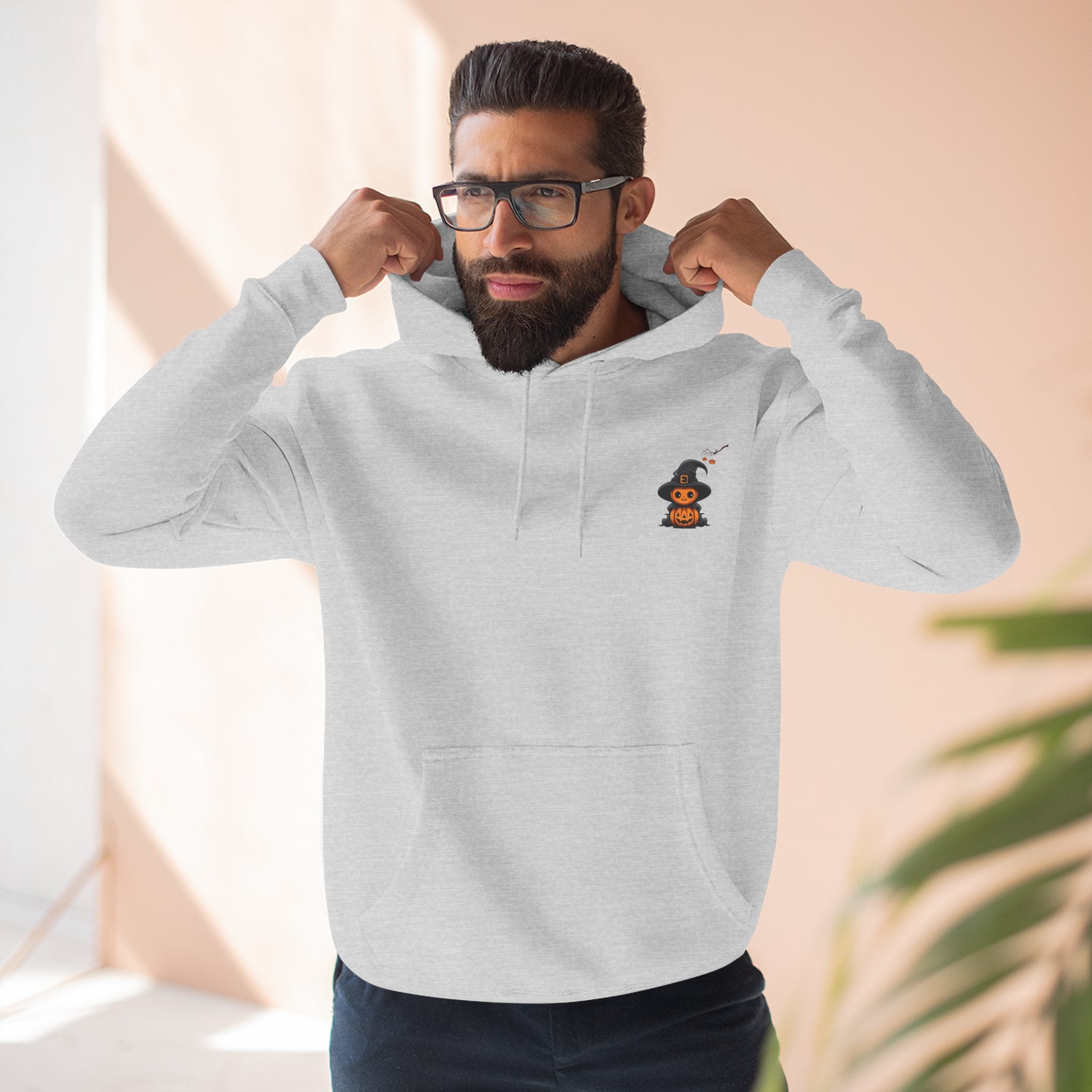 Too Cute To Spook - Three-Panel Fleece Hoodie, Premium Men's Hoodie