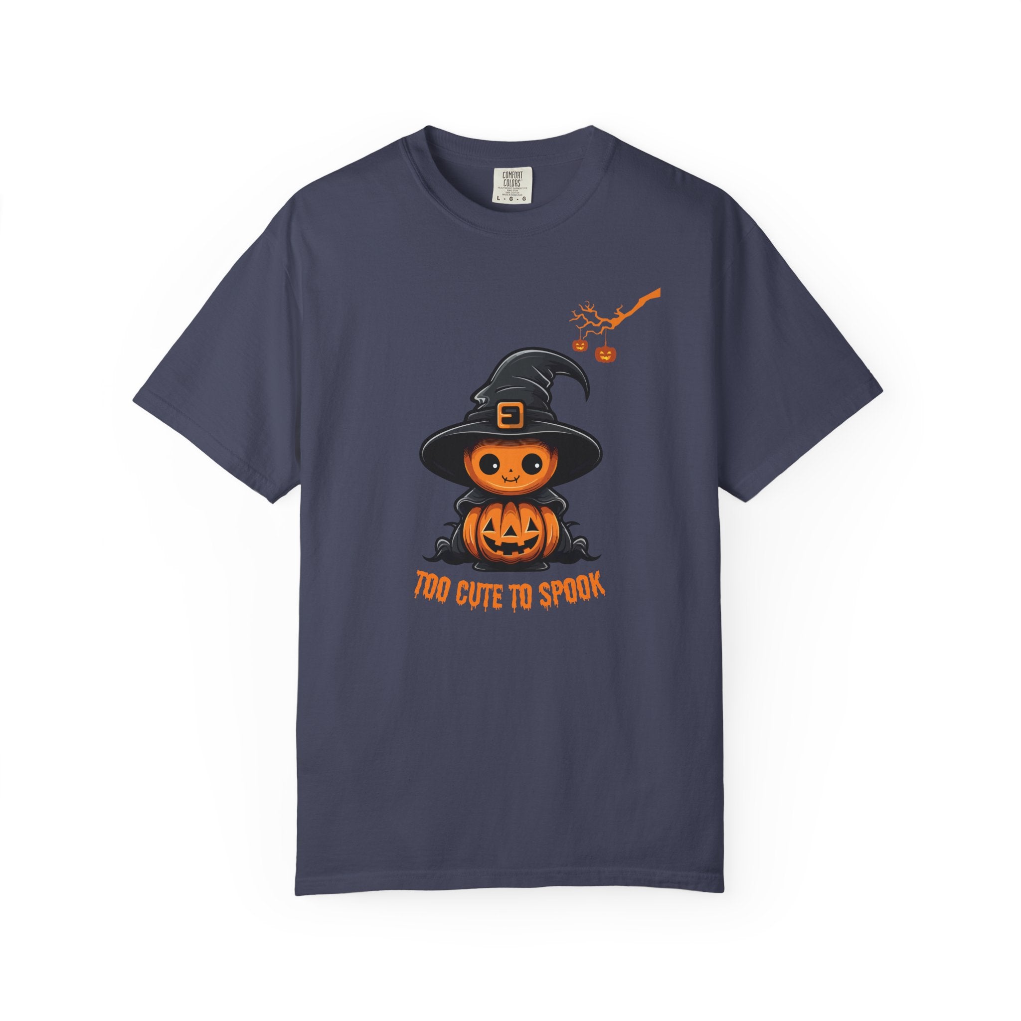 Halloween Pumpkin Fall Comfort Colors 1717 Graphic Tee – Cozy Halloween Shirt for Women