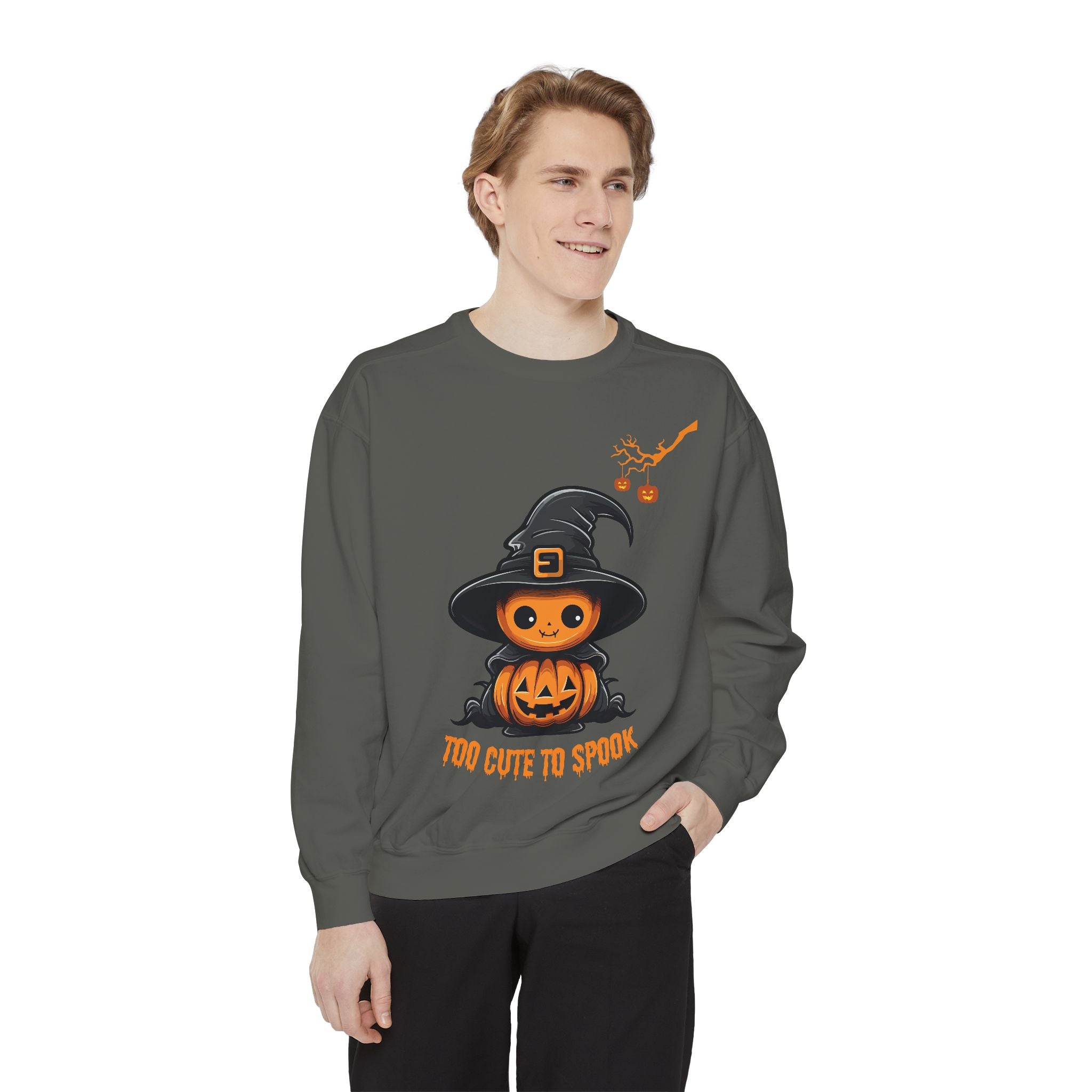 Too Cute To Spook - Mens Sweatshirt, Halloween Sweatshirts