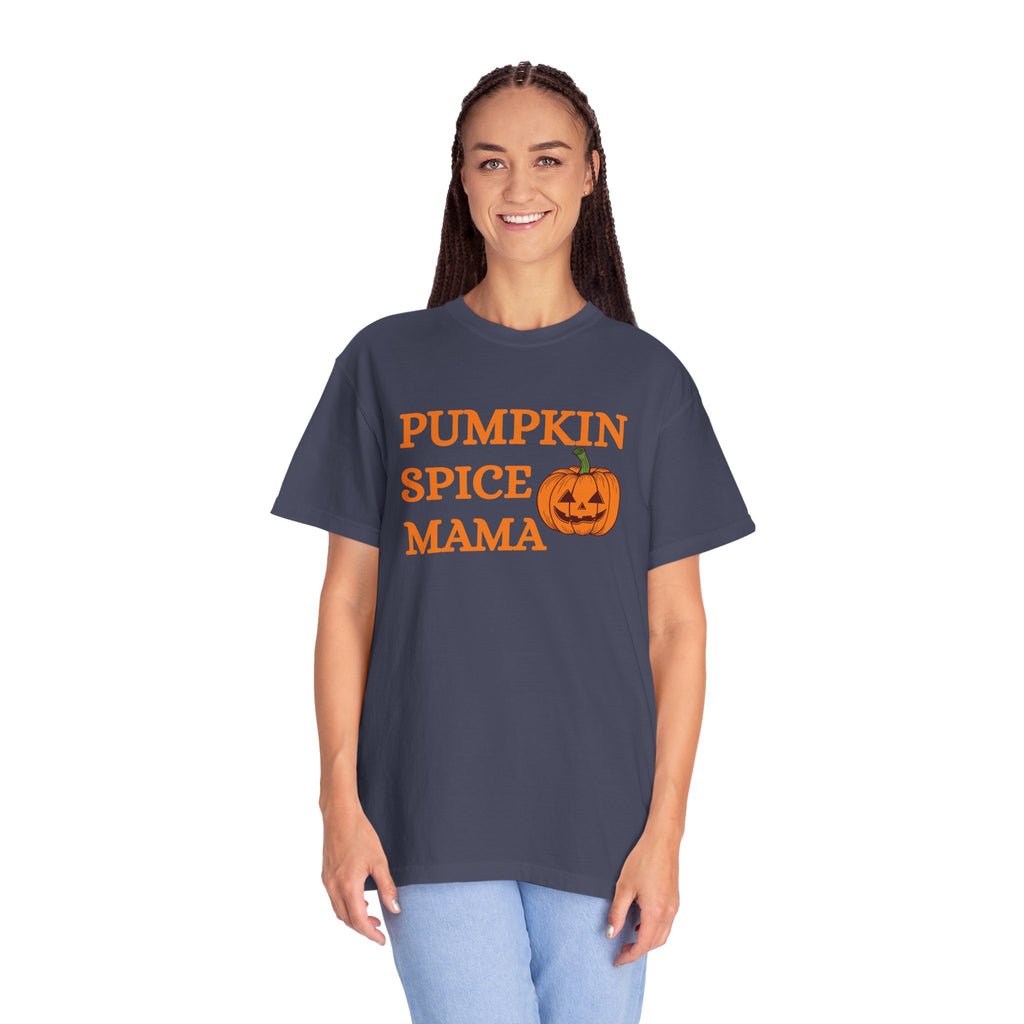 Pumpkin Spice Mama Fall Comfort Colors 1717 Graphic Tee – Cozy Autumn Shirt for Women