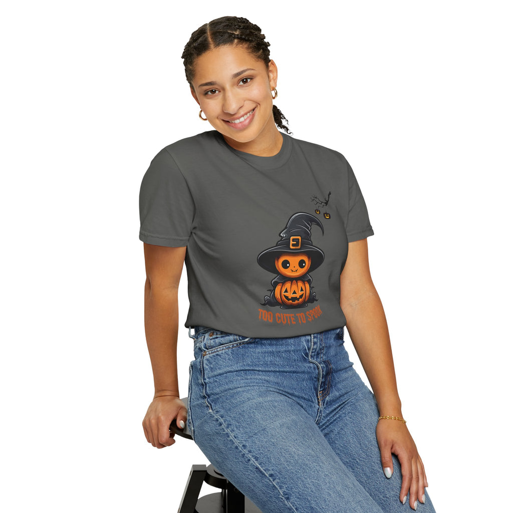 Halloween Pumpkin Fall Comfort Colors 1717 Graphic Tee – Cozy Halloween Shirt for Women