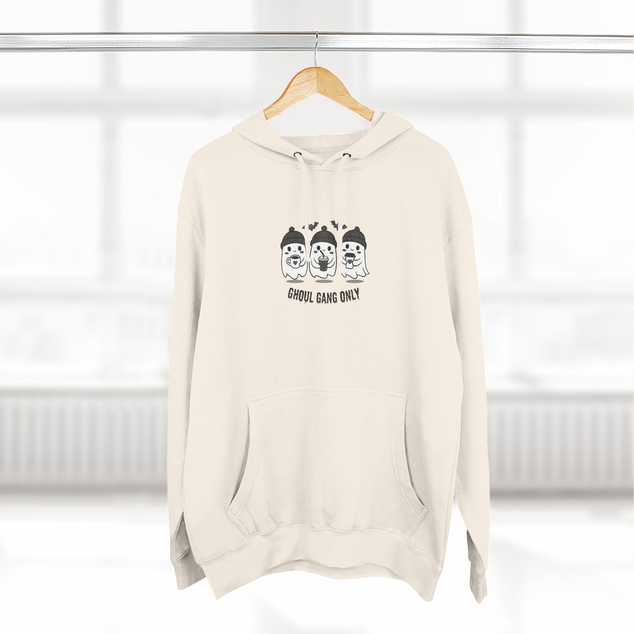 Copy of Ghoul Gang Only – Three-Panel Fleece Hoodie | Cozy Halloween Ghost Pullover, Women's Hoodie
