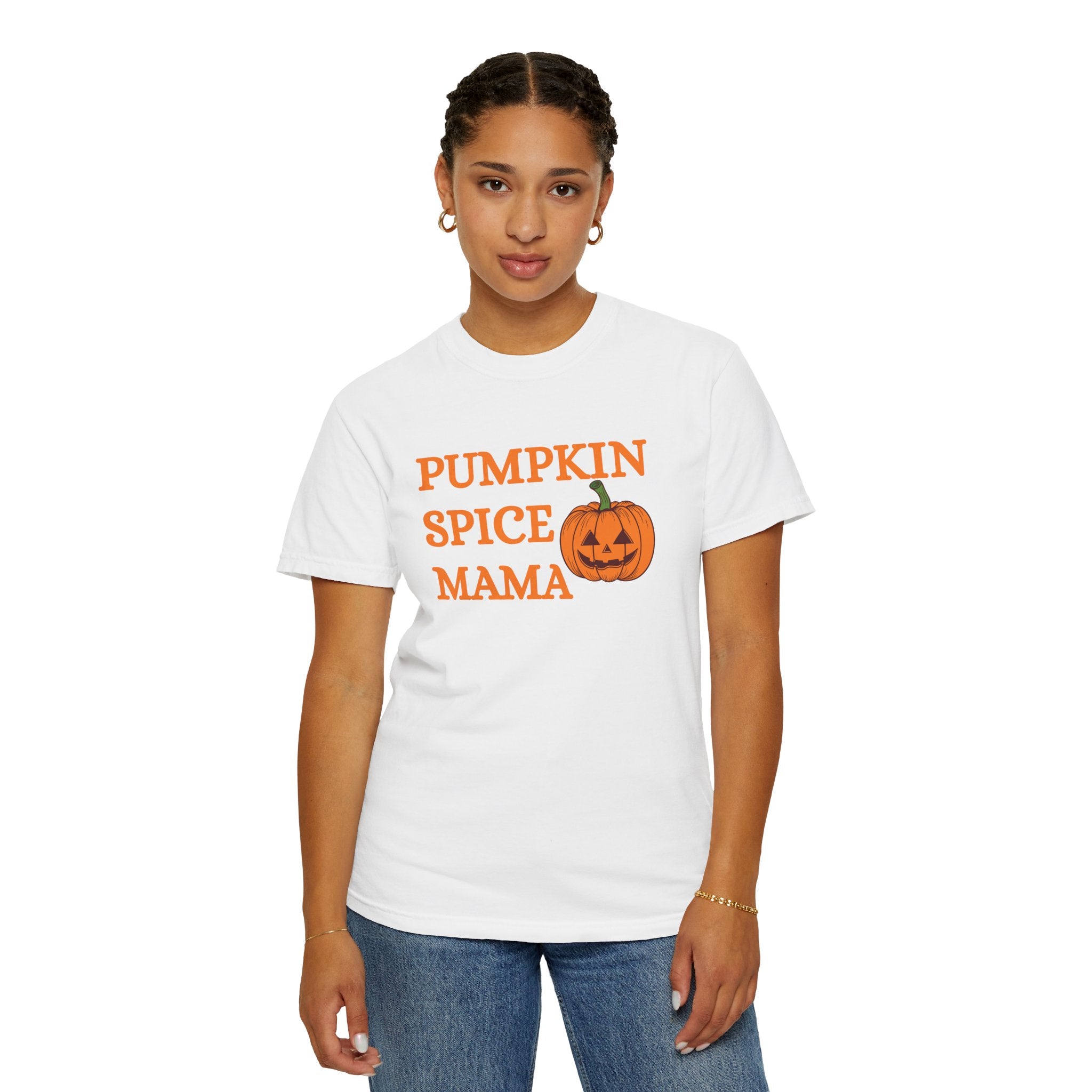Pumpkin Spice Mama Fall Comfort Colors 1717 Graphic Tee – Cozy Autumn Shirt for Women