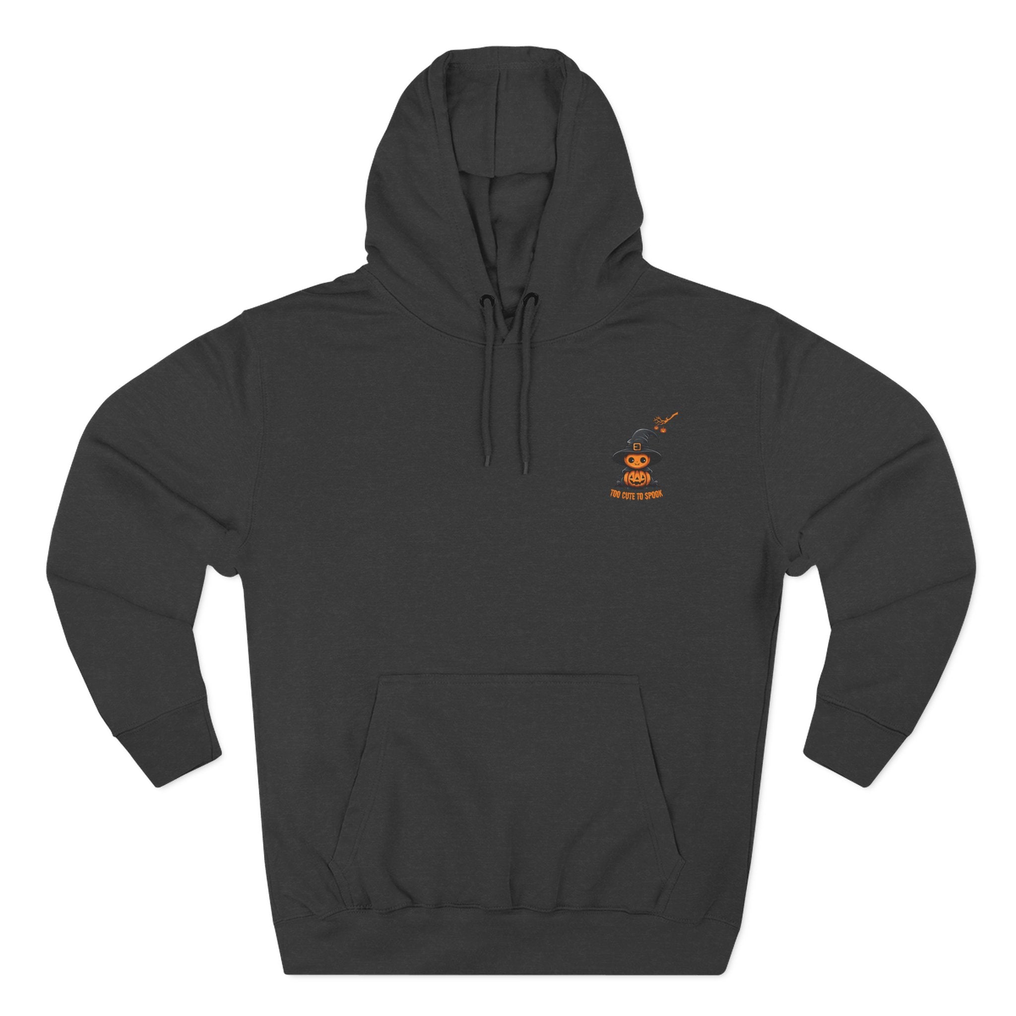 Too Cute To Spook - Three-Panel Fleece Hoodie, Premium Women's Hoodie