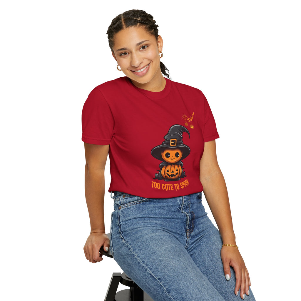 Halloween Pumpkin Fall Comfort Colors 1717 Graphic Tee – Cozy Halloween Shirt for Women