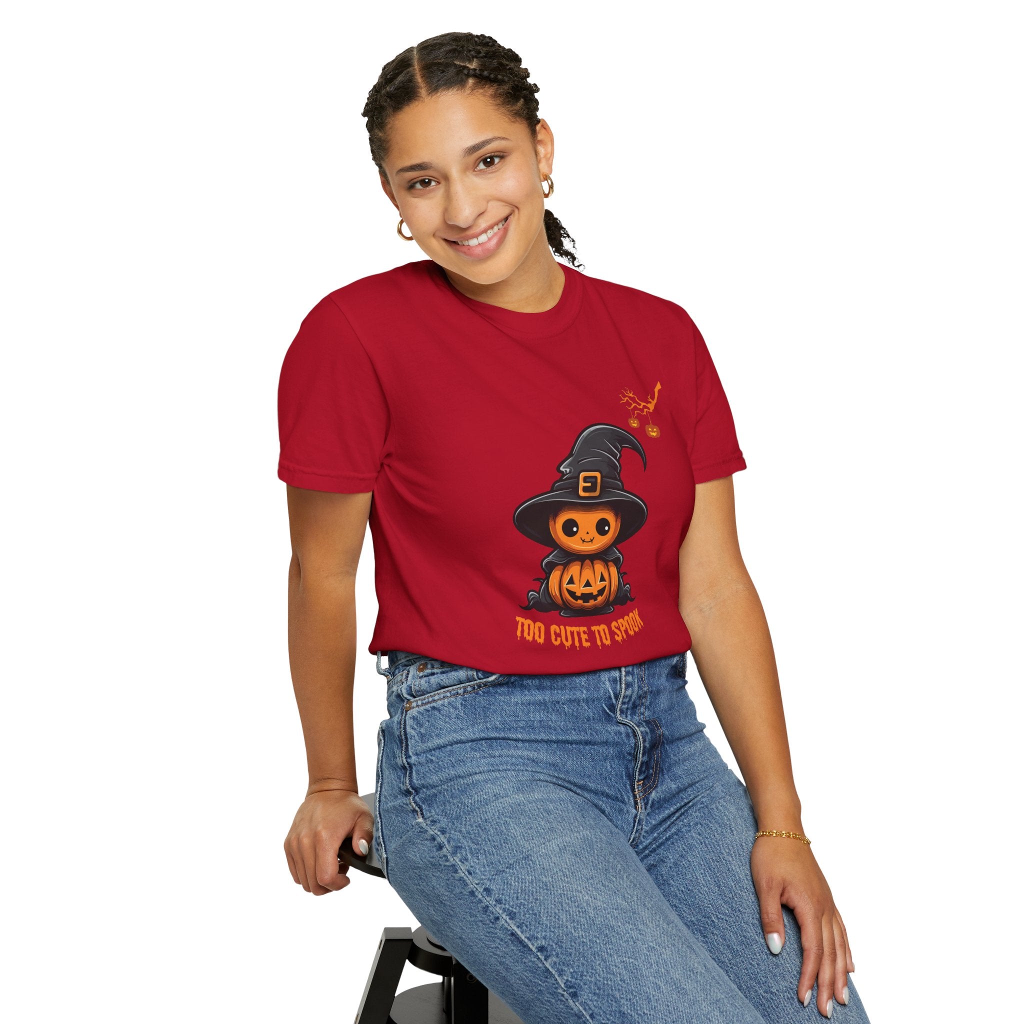 Halloween Pumpkin Fall Comfort Colors 1717 Graphic Tee – Cozy Halloween Shirt for Women