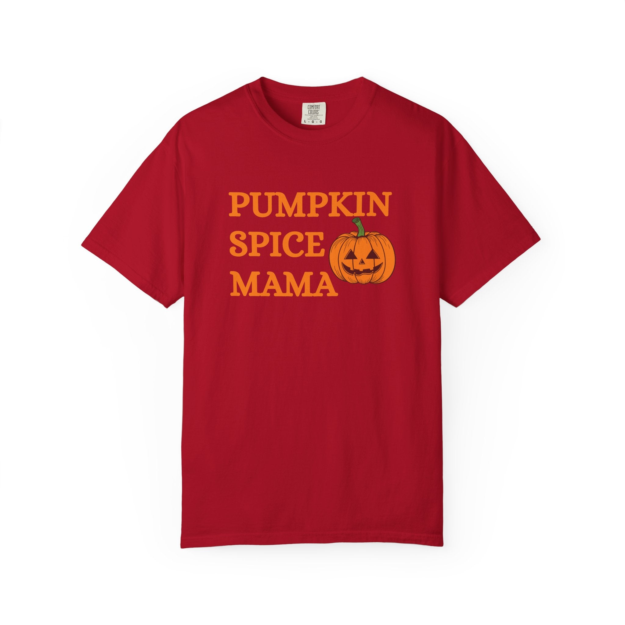 Pumpkin Spice Mama Fall Comfort Colors 1717 Graphic Tee – Cozy Autumn Shirt for Women