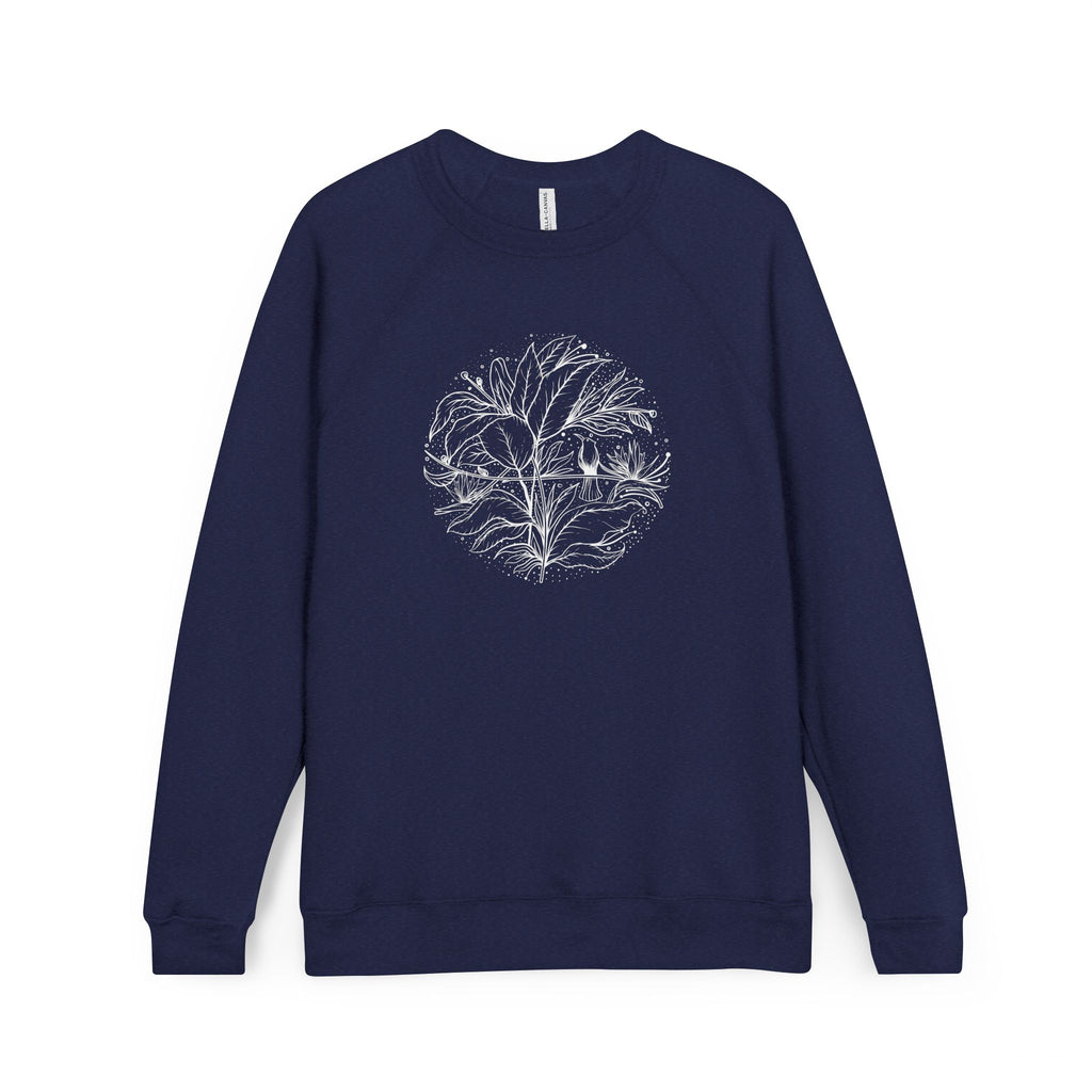 Wildflower Hummingbird Women's Sweatshirt – Floral Nature Lover Sweater, Botanical Bird Top, Gift for Mom