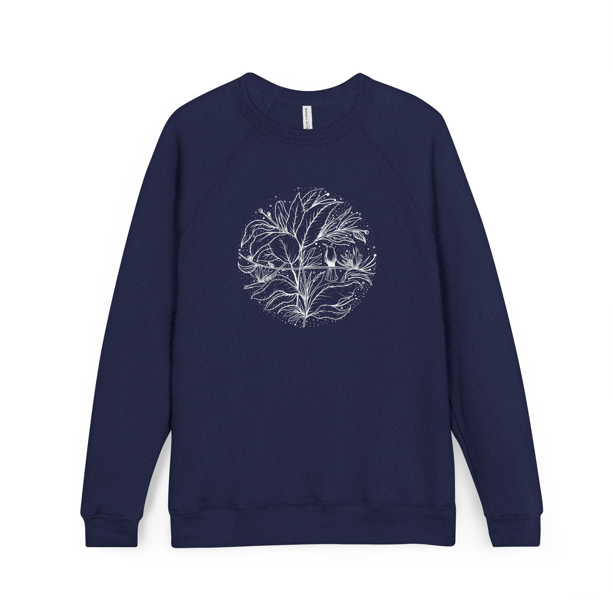 Wildflower Hummingbird Women's Sweatshirt – Floral Nature Lover Sweater, Botanical Bird Top, Gift for Mom