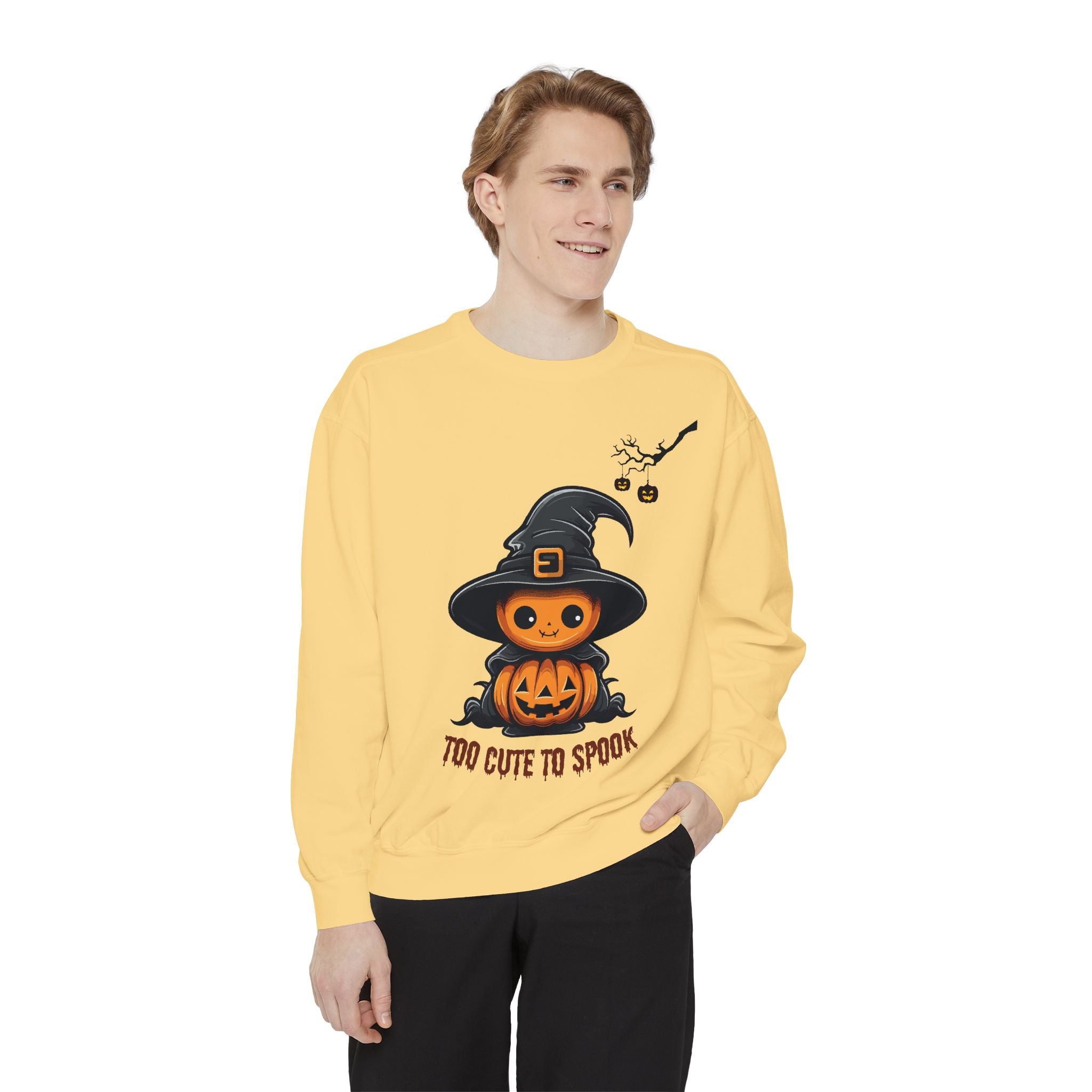 Too Cute To Spook - Mens Sweatshirt, Halloween Sweatshirts
