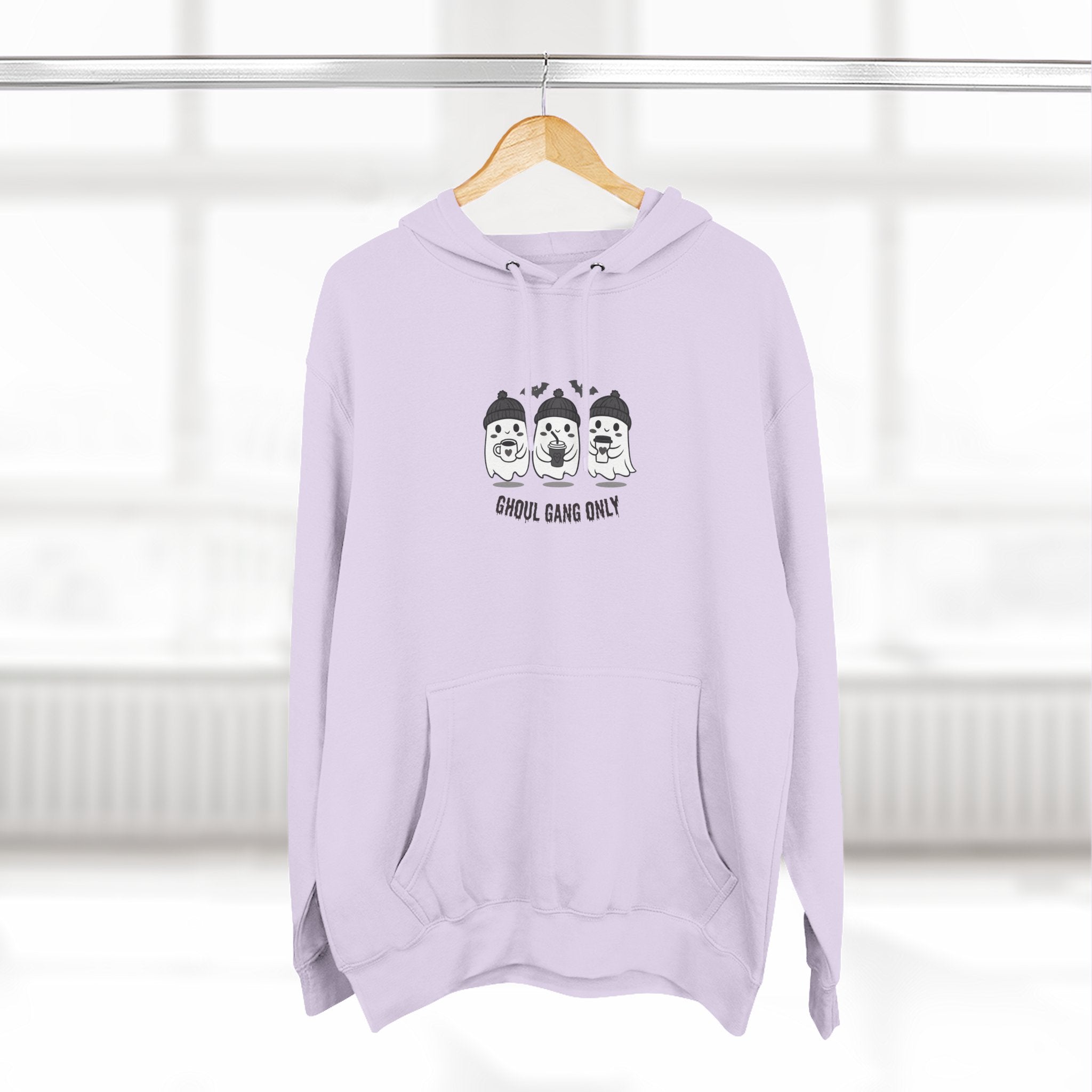 Copy of Ghoul Gang Only – Three-Panel Fleece Hoodie | Cozy Halloween Ghost Pullover, Women's Hoodie