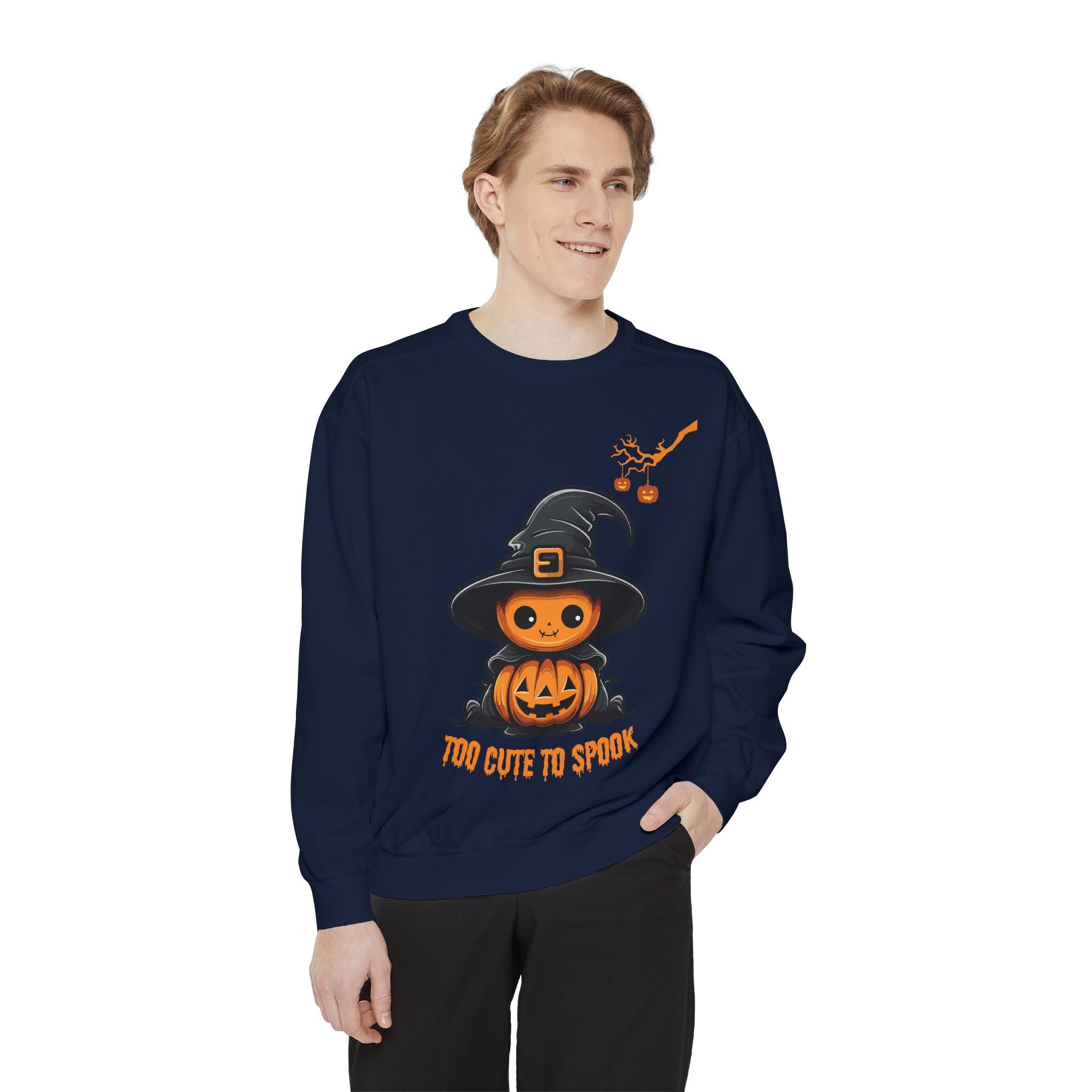 Too Cute To Spook - Mens Sweatshirt, Halloween Sweatshirts