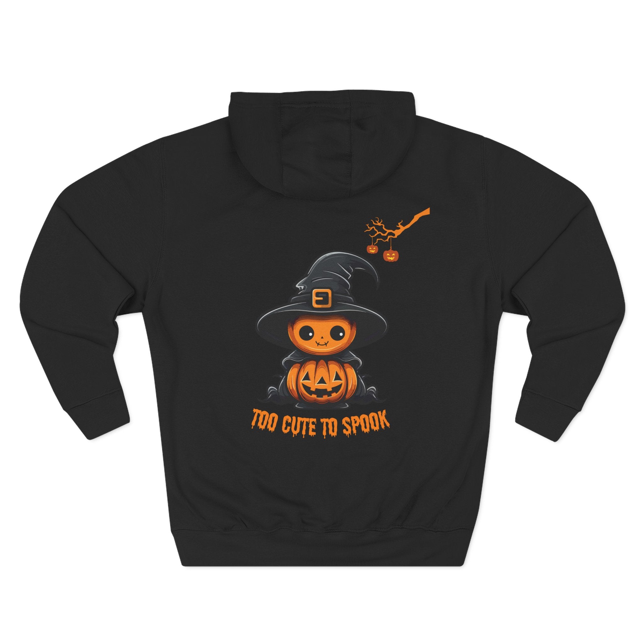 Too Cute To Spook - Three-Panel Fleece Hoodie, Premium Women's Hoodie