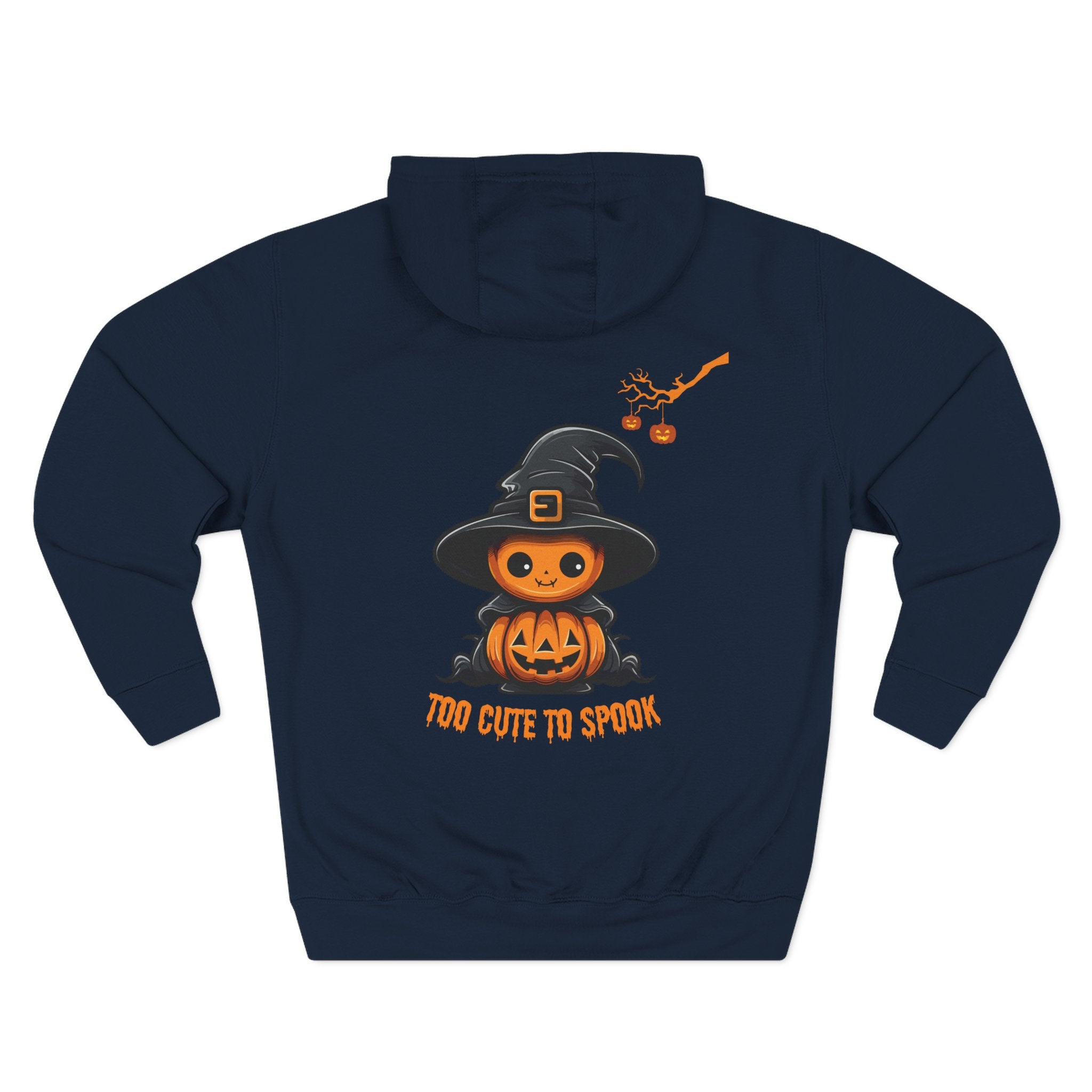 Too Cute To Spook - Three-Panel Fleece Hoodie, Premium Women's Hoodie