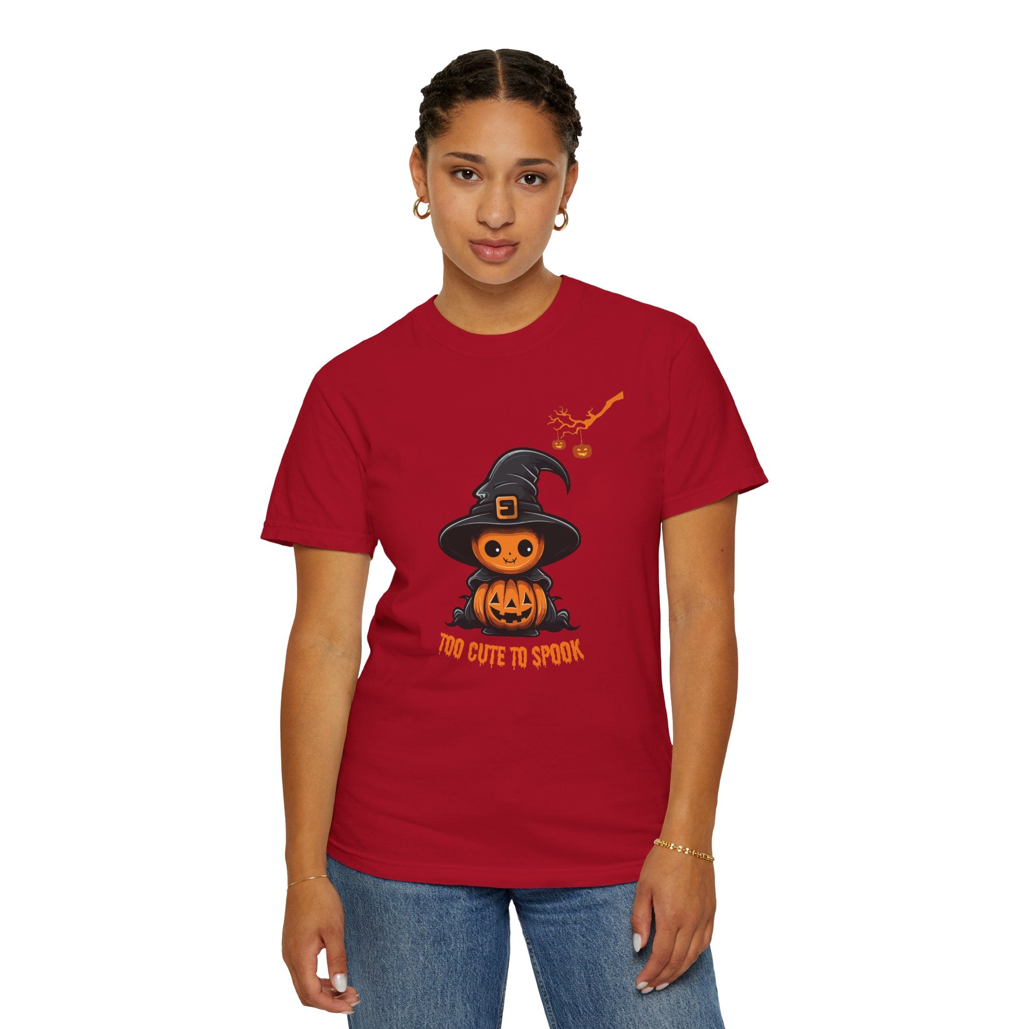 Halloween Pumpkin Fall Comfort Colors 1717 Graphic Tee – Cozy Halloween Shirt for Women