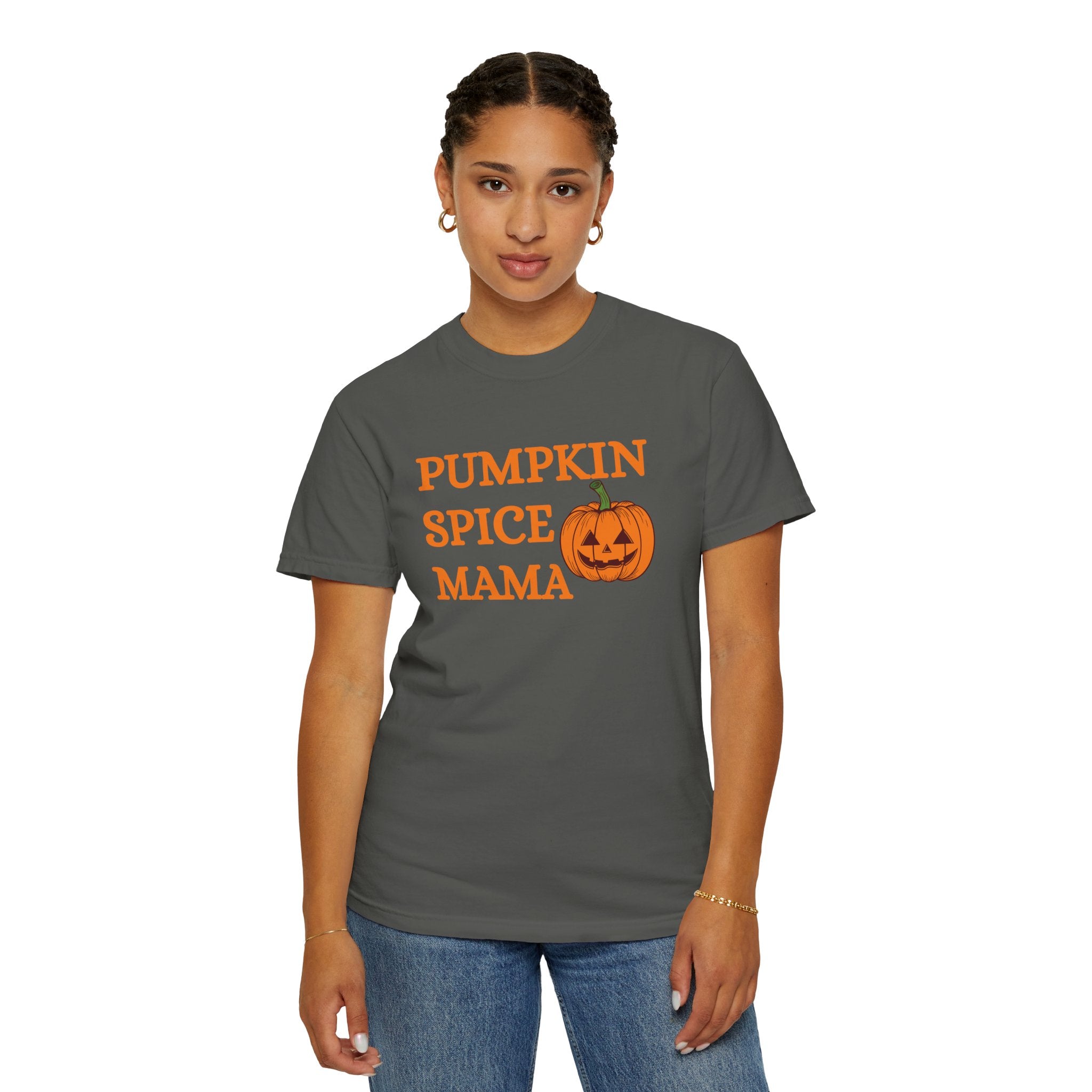 Pumpkin Spice Mama Fall Comfort Colors 1717 Graphic Tee – Cozy Autumn Shirt for Women