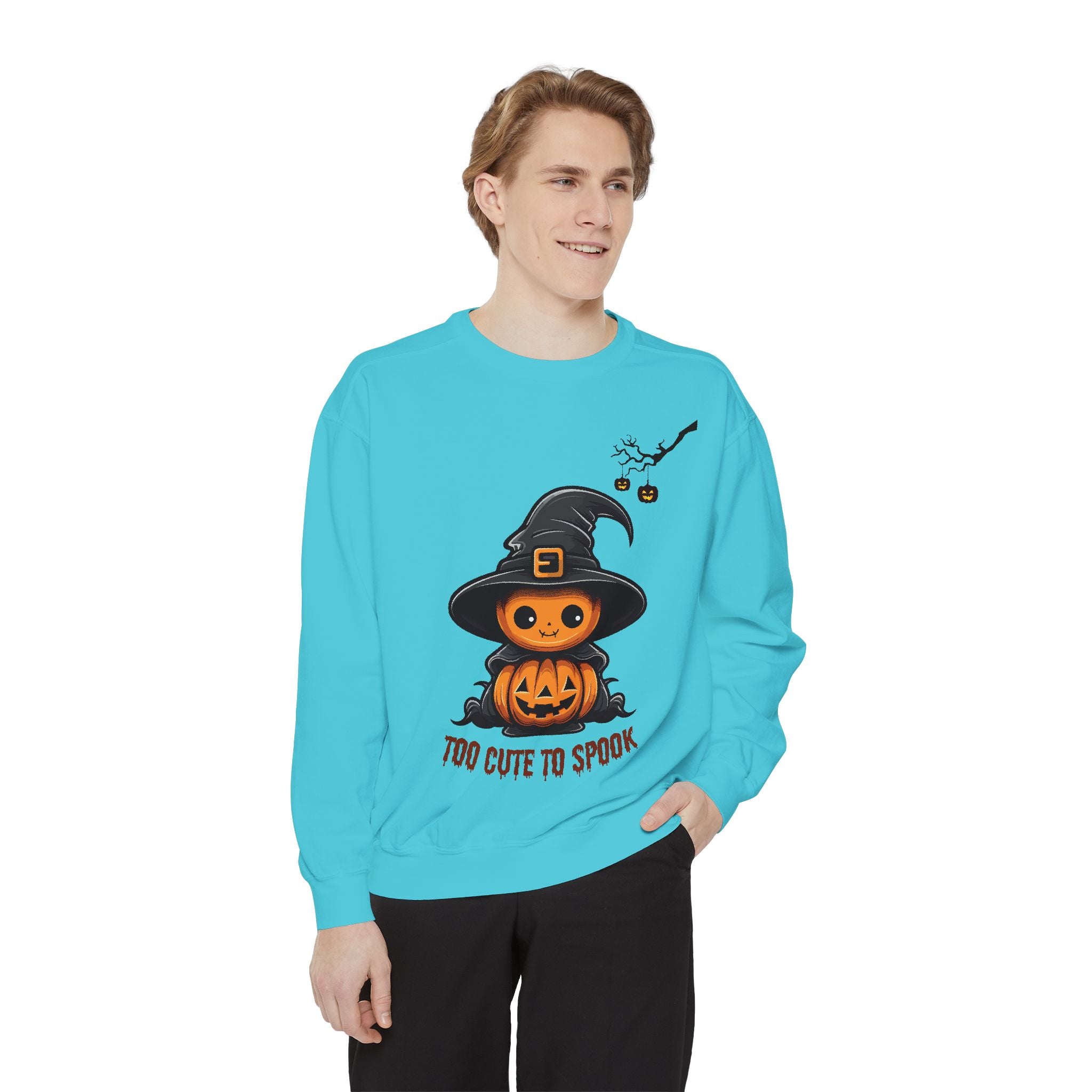 Too Cute To Spook - Mens Sweatshirt, Halloween Sweatshirts