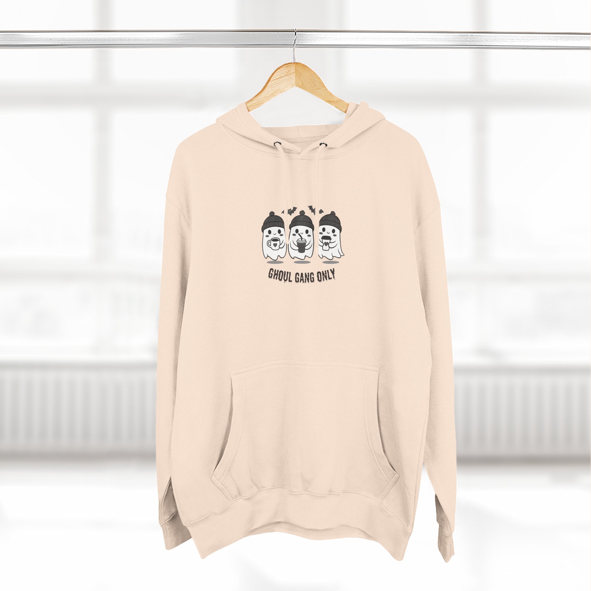 Copy of Ghoul Gang Only – Three-Panel Fleece Hoodie | Cozy Halloween Ghost Pullover, Women's Hoodie