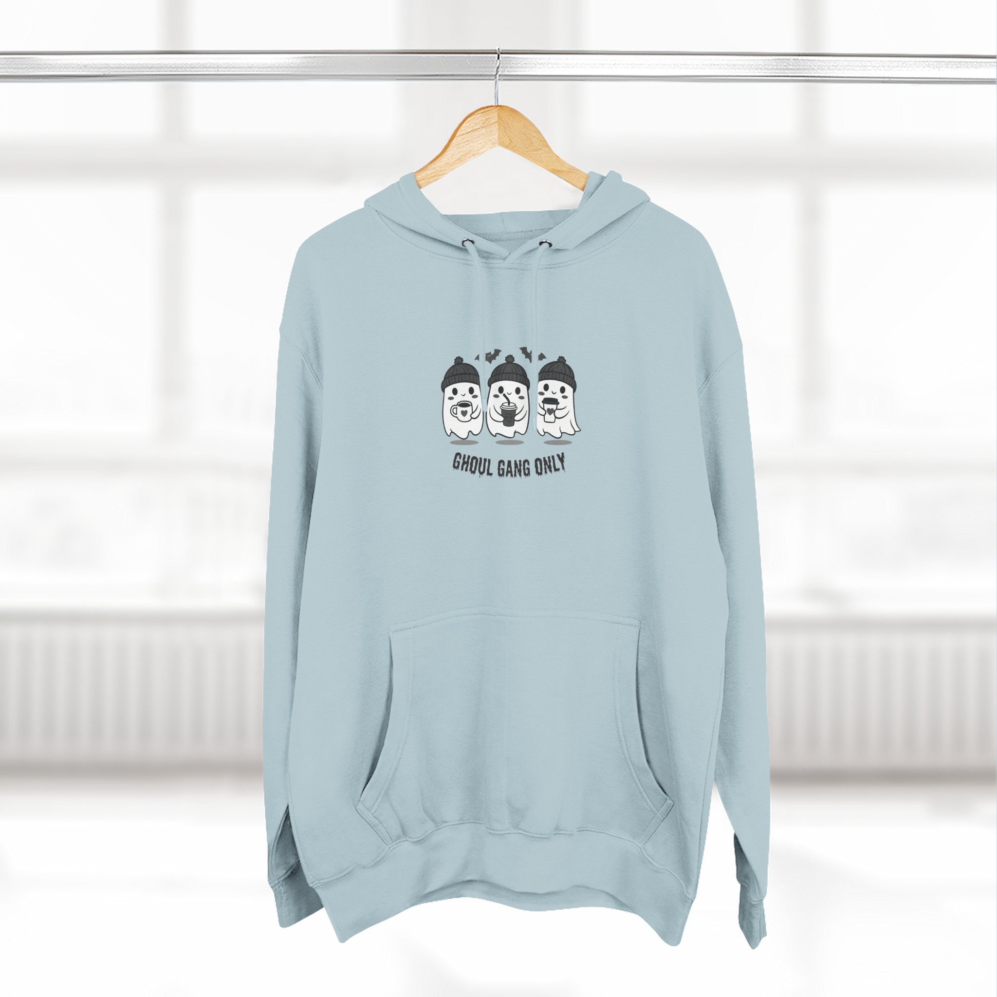 Copy of Ghoul Gang Only – Three-Panel Fleece Hoodie | Cozy Halloween Ghost Pullover, Women's Hoodie