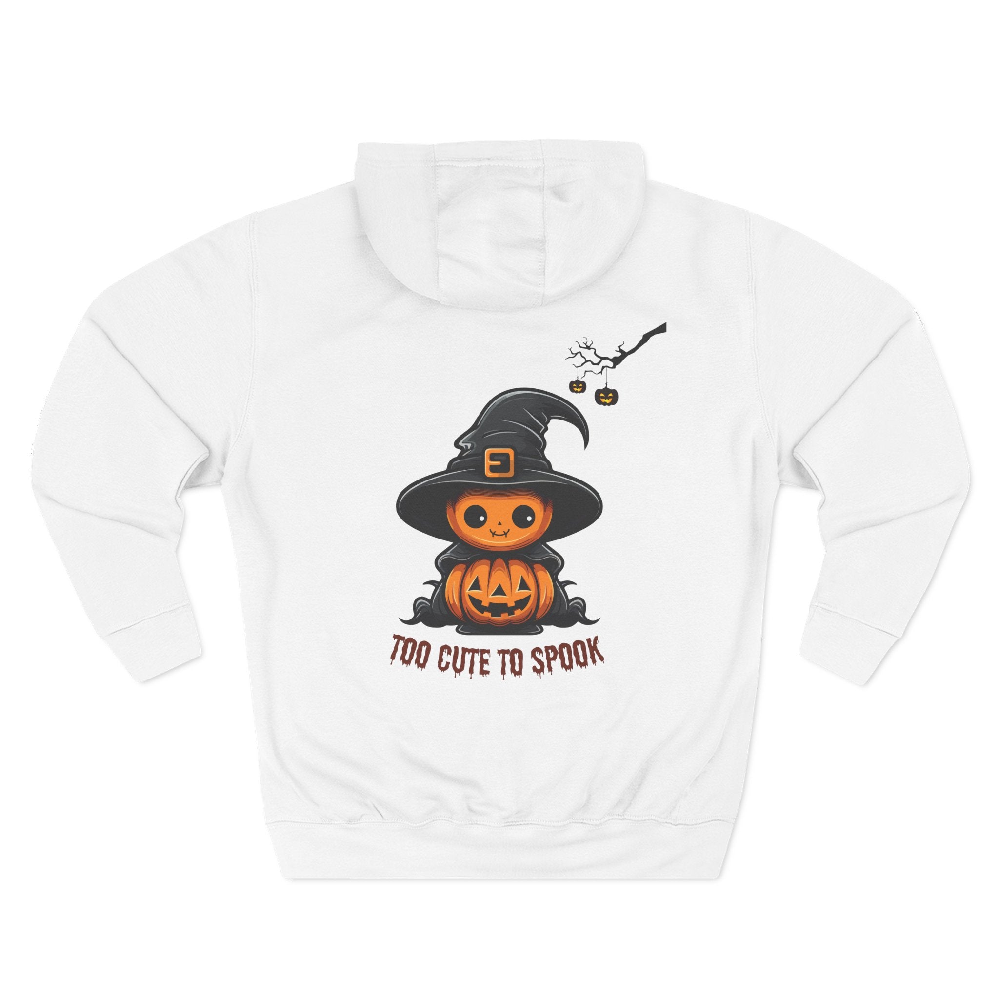 Too Cute To Spook - Three-Panel Fleece Hoodie, Premium Women's Hoodie