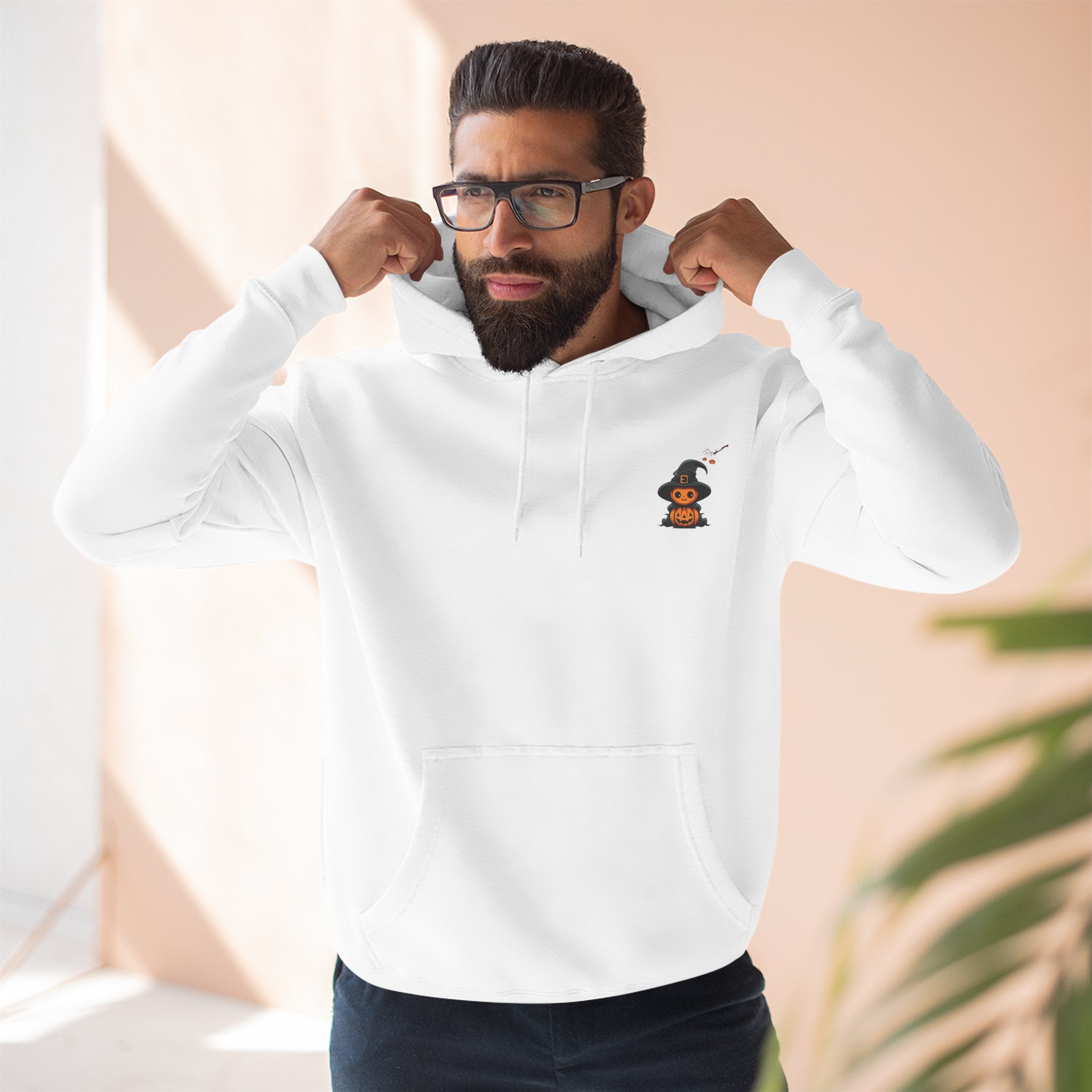 Too Cute To Spook - Three-Panel Fleece Hoodie, Premium Men's Hoodie