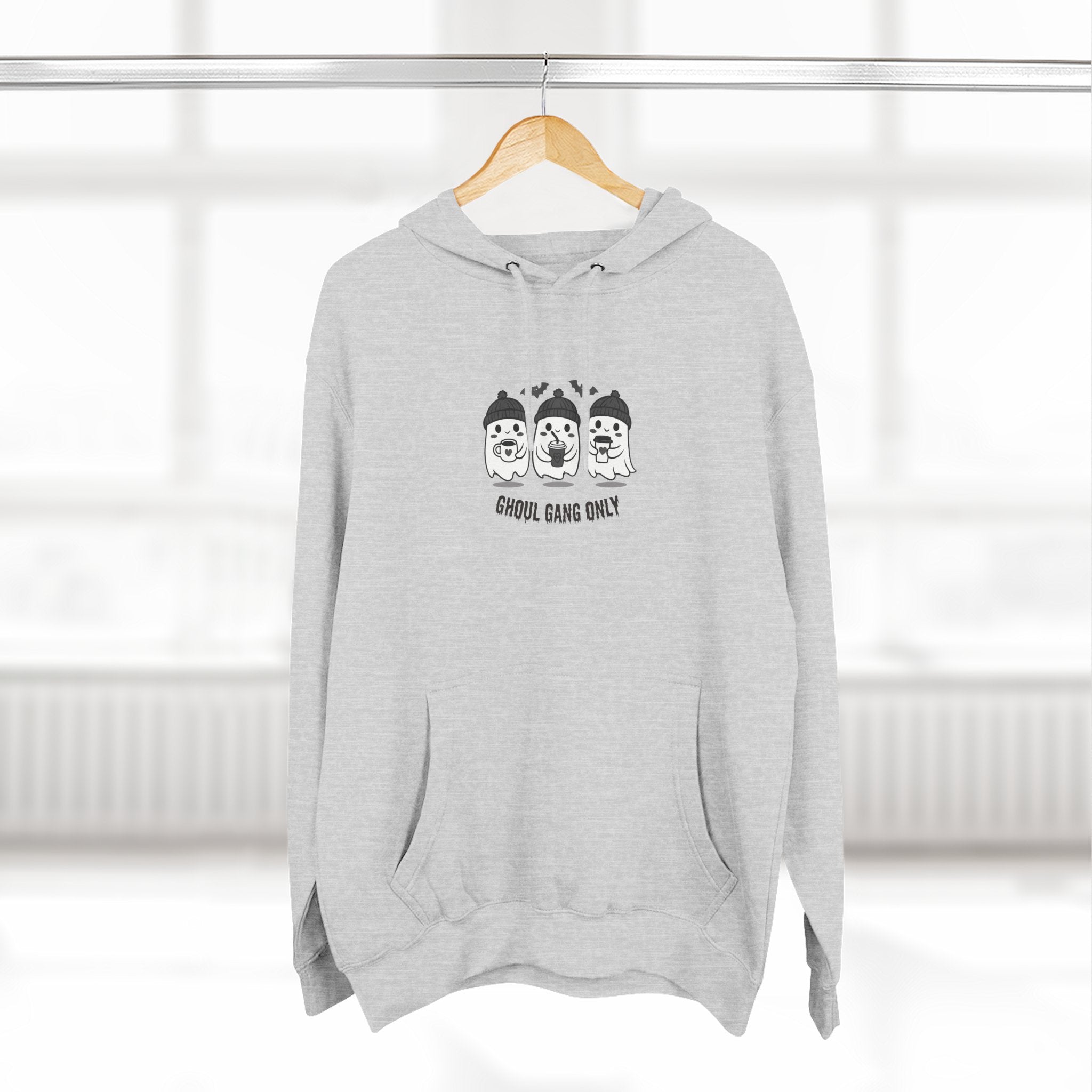 Copy of Ghoul Gang Only – Three-Panel Fleece Hoodie | Cozy Halloween Ghost Pullover, Women's Hoodie