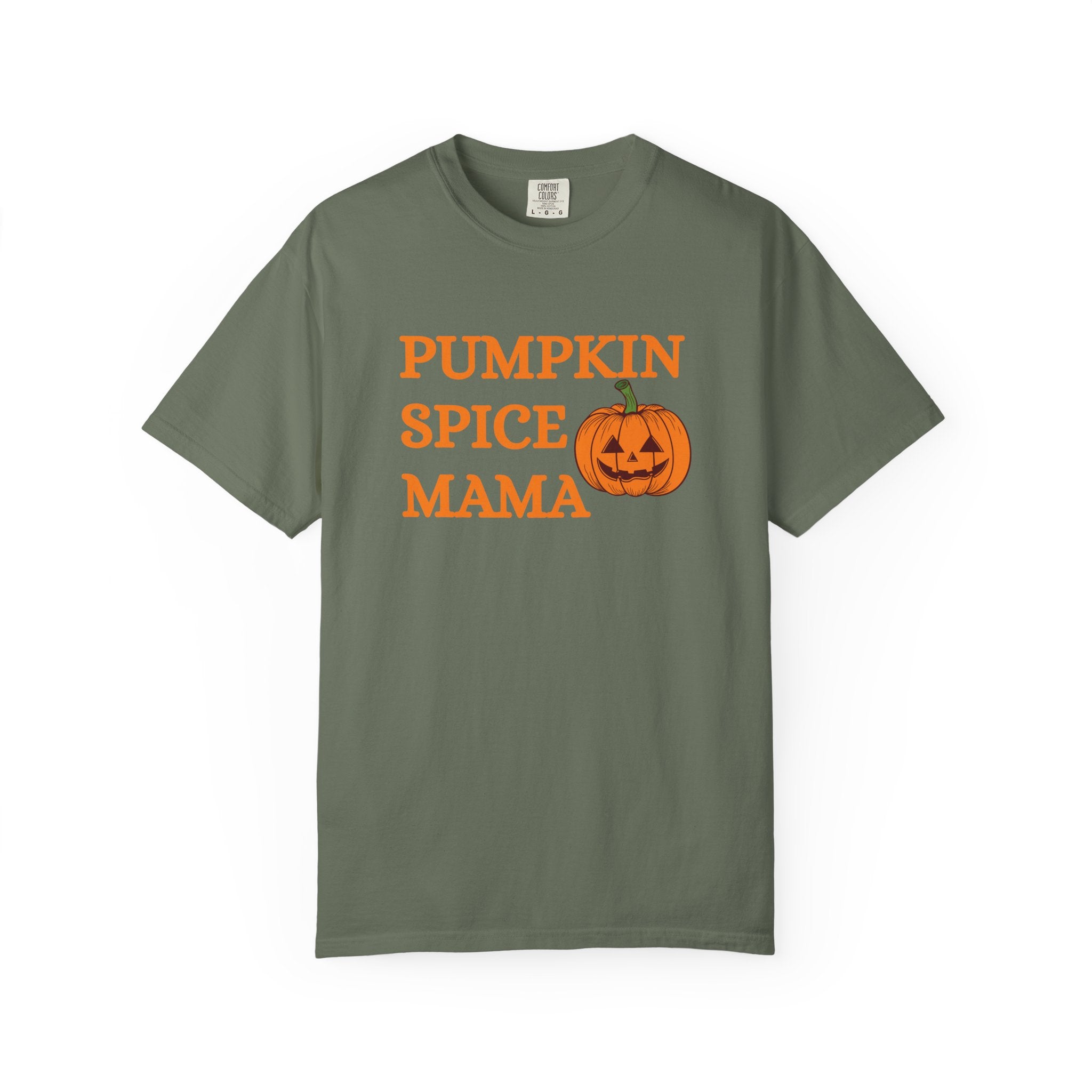 Pumpkin Spice Mama Fall Comfort Colors 1717 Graphic Tee – Cozy Autumn Shirt for Women