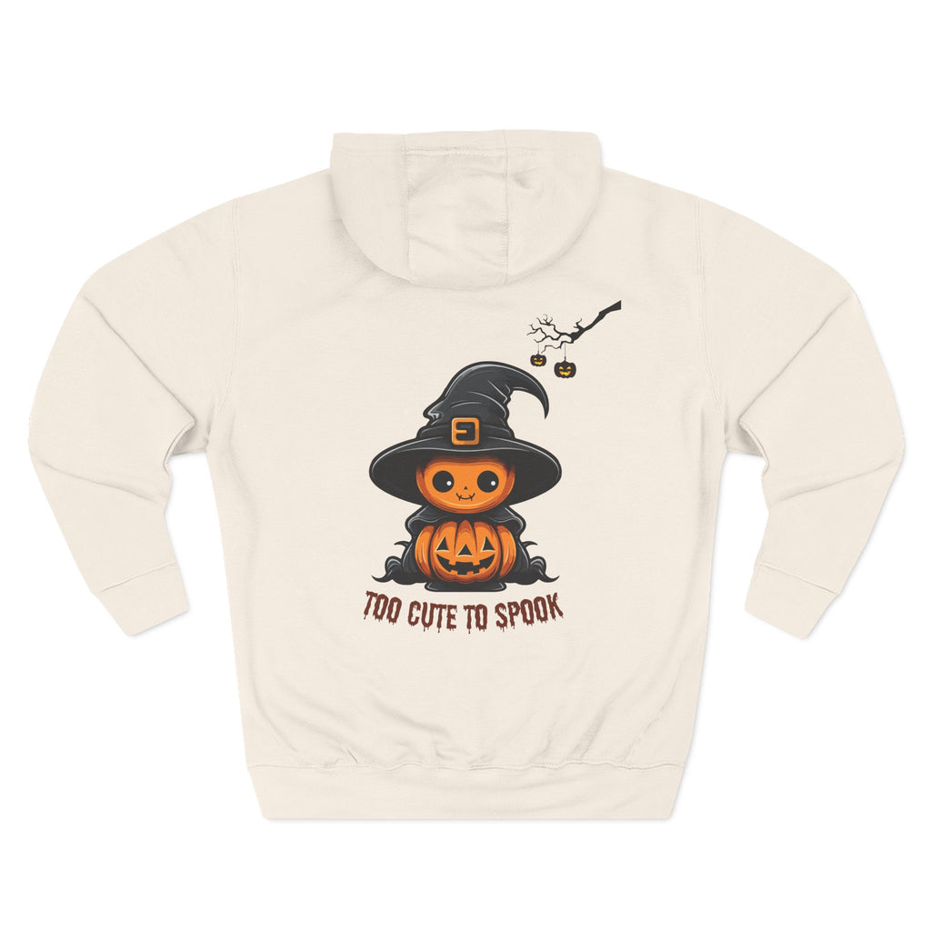 Too Cute To Spook - Three-Panel Fleece Hoodie, Premium Women's Hoodie