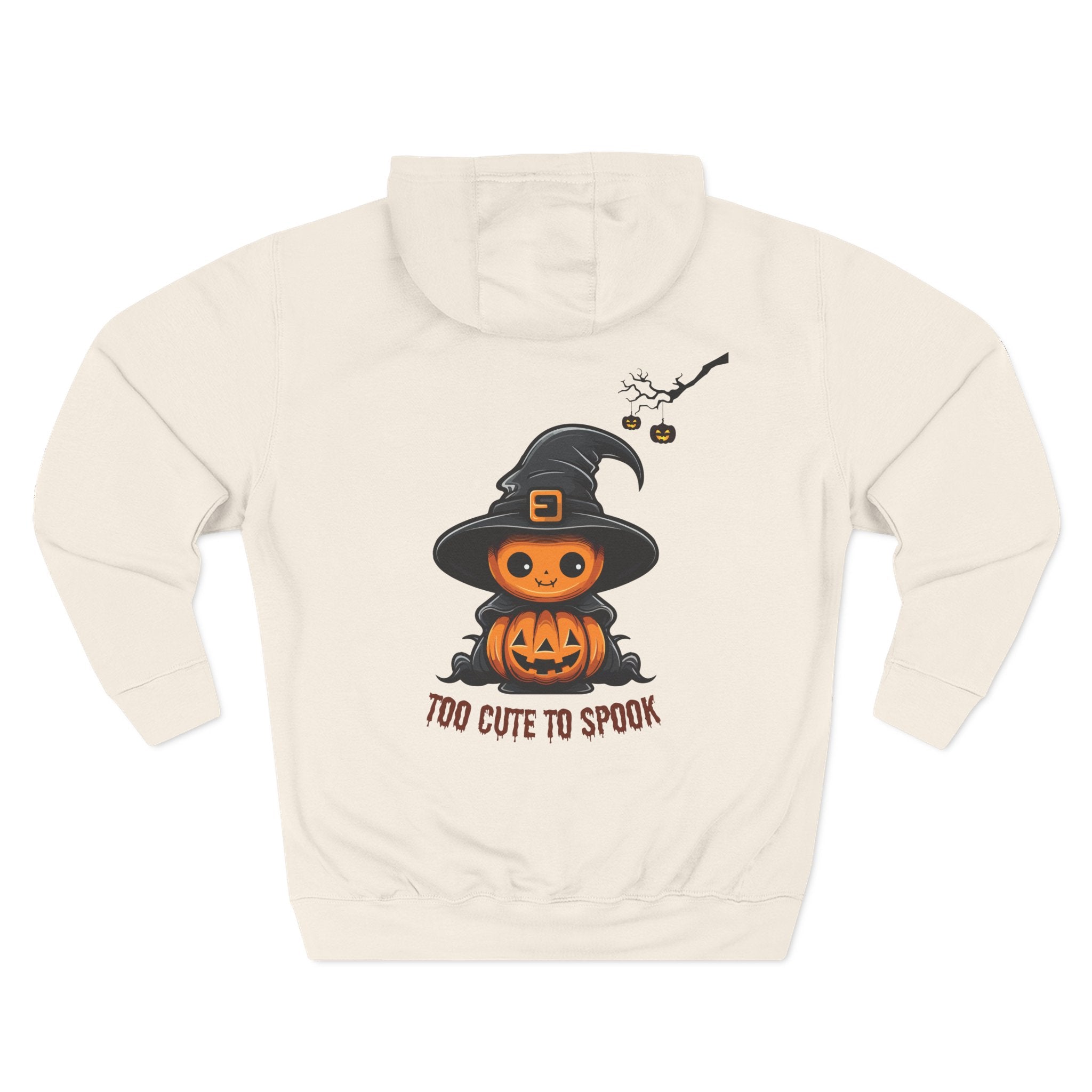 Too Cute To Spook - Three-Panel Fleece Hoodie, Premium Women's Hoodie