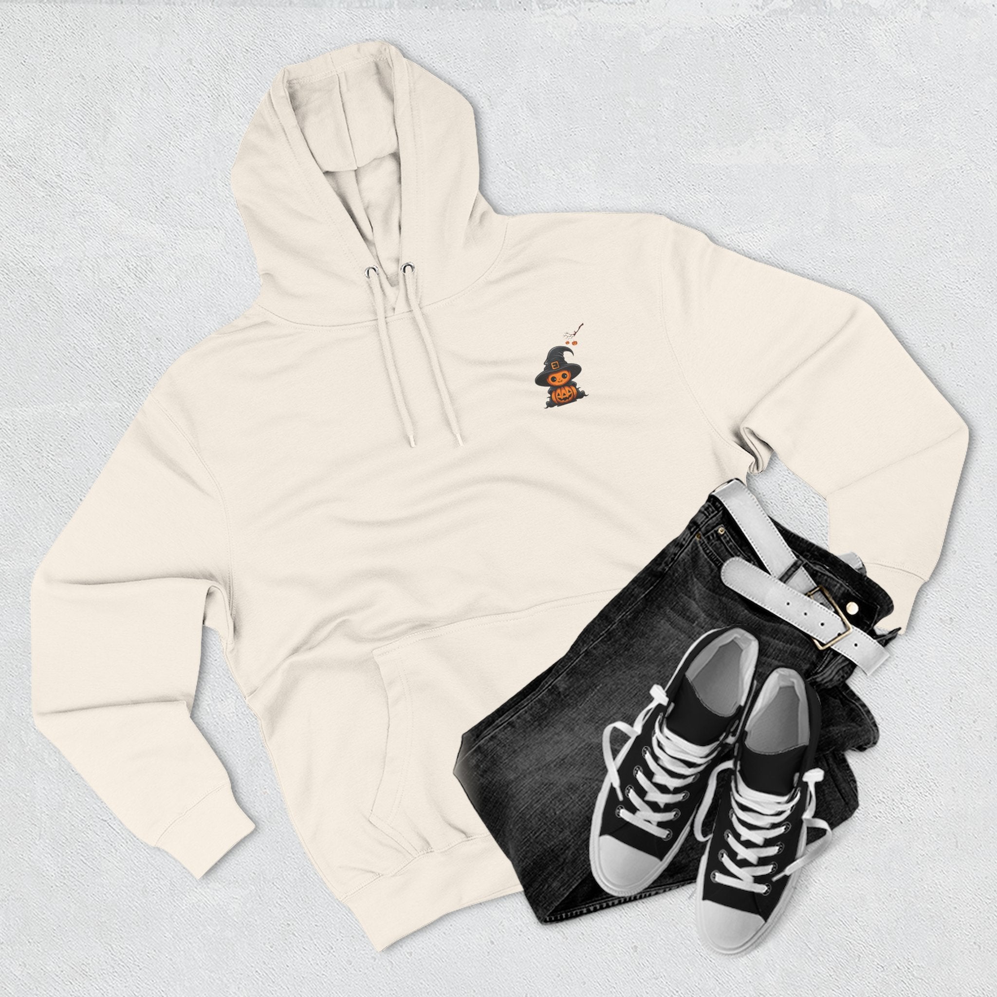 Too Cute To Spook - Three-Panel Fleece Hoodie, Premium Women's Hoodie