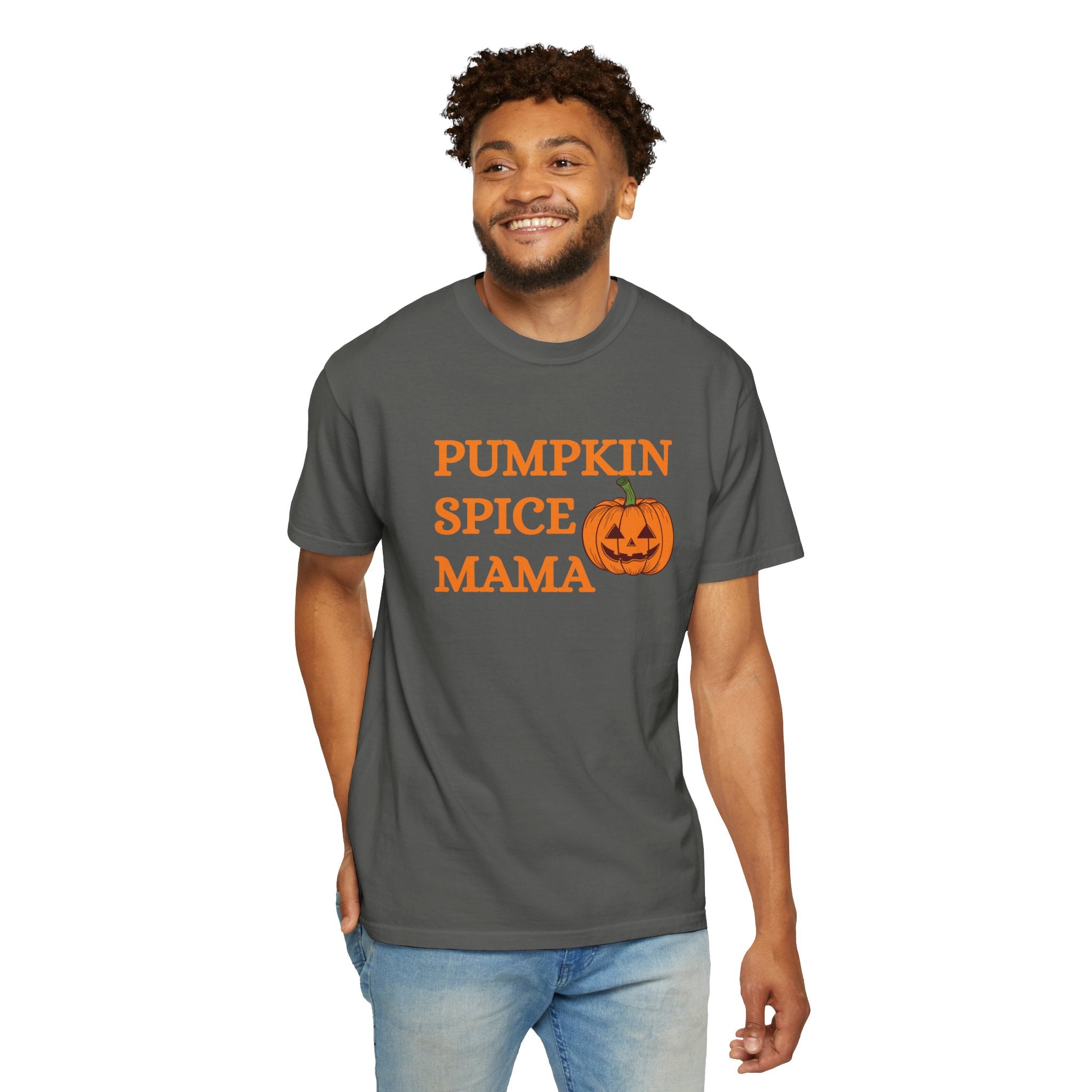 Pumpkin Spice Mama Fall Comfort Colors 1717 Graphic Tee – Cozy Autumn Shirt for Men