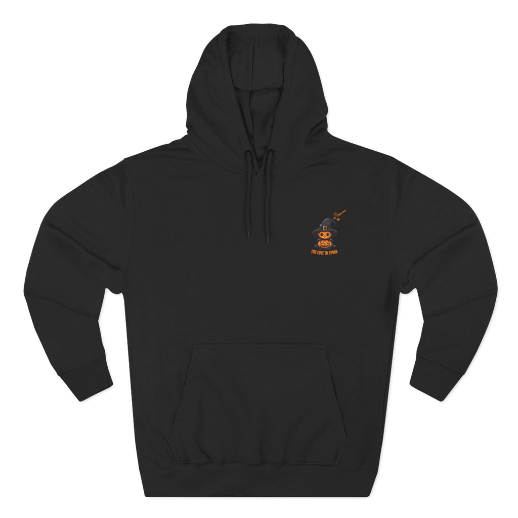 Too Cute To Spook - Three-Panel Fleece Hoodie, Premium Women's Hoodie